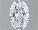 Natural Diamond 0.60 Carats, Oval with  Cut, E Color, VS1 Clarity and Certified by GIA