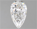 Natural Diamond 1.01 Carats, Pear with  Cut, E Color, VVS2 Clarity and Certified by GIA