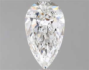 Picture of Natural Diamond 1.01 Carats, Pear with  Cut, E Color, VVS2 Clarity and Certified by GIA