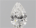 Natural Diamond 0.50 Carats, Pear with  Cut, E Color, VVS2 Clarity and Certified by GIA