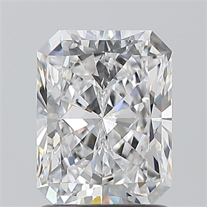 Picture of Natural Diamond 1.50 Carats, Radiant with  Cut, D Color, SI1 Clarity and Certified by GIA