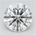 Lab Grown Diamond 2.51 Carats, Round with Ideal Cut, D Color, IF Clarity and Certified by IGI