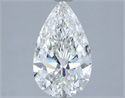 Natural Diamond 2.50 Carats, Pear with  Cut, H Color, VVS1 Clarity and Certified by IGI