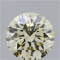 Natural Diamond 0.70 Carats, Round with Excellent Cut, N Color, VS2 Clarity and Certified by IGI