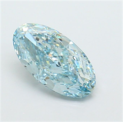 Picture of Lab Grown Diamond 1.56 Carats, Oval with  Cut, Fancy Vivid Green Color, VS2 Clarity and Certified by IGI