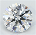 Lab Grown Diamond 3.19 Carats, Round with Ideal Cut, D Color, VVS1 Clarity and Certified by IGI