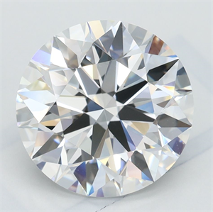 Picture of Lab Grown Diamond 3.19 Carats, Round with Ideal Cut, D Color, VVS1 Clarity and Certified by IGI