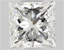 Natural Diamond 0.50 Carats, Princess with  Cut, F Color, VS1 Clarity and Certified by GIA