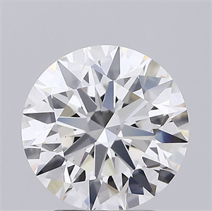 Picture of Lab Grown Diamond 2.69 Carats, Round with Ideal Cut, G Color, VS1 Clarity and Certified by IGI