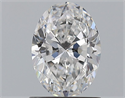 Natural Diamond 1.01 Carats, Oval with  Cut, D Color, SI1 Clarity and Certified by GIA