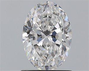 Picture of Natural Diamond 1.01 Carats, Oval with  Cut, D Color, SI1 Clarity and Certified by GIA