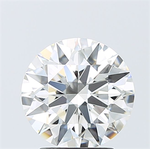 Picture of Lab Grown Diamond 2.54 Carats, Round with Ideal Cut, E Color, VVS2 Clarity and Certified by IGI