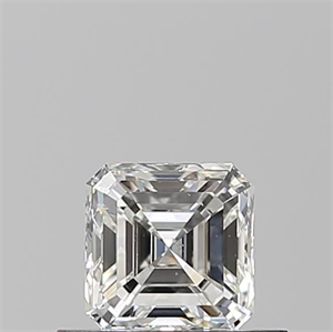 Foto Diamante Natural 0.50 quilates, Asscher , Color H, claridad SI1 y certificado GIA de