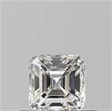 Natural Diamond 0.50 Carats, Asscher with  Cut, H Color, SI1 Clarity and Certified by GIA