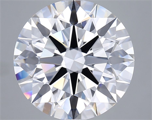 Picture of Lab Grown Diamond 6.71 Carats, Round with Ideal Cut, D Color, IF Clarity and Certified by IGI