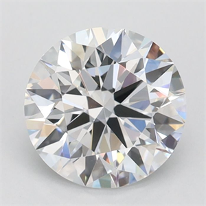 Picture of Lab Grown Diamond 1.01 Carats, Round with Ideal Cut, D Color, VVS1 Clarity and Certified by IGI