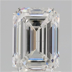 Picture of Lab Grown Diamond 1.51 Carats, Emerald with  Cut, Fancy Vivid Blue Color, VS2 Clarity and Certified by IGI