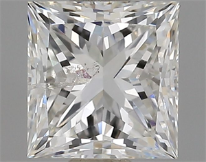 Picture of Natural Diamond 1.00 Carats, Princess with  Cut, H Color, I1 Clarity and Certified by GIA