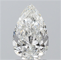 Diamante Natural 1.20 quilates, De pera , Color G, claridad SI2 y certificado GIA
