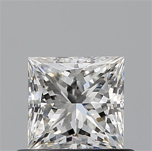 Picture of Natural Diamond 0.53 Carats, Princess with  Cut, I Color, VVS1 Clarity and Certified by GIA