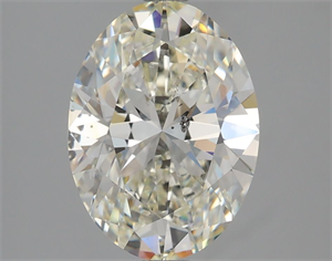 Picture of Natural Diamond 3.03 Carats, Oval with  Cut, J Color, SI2 Clarity and Certified by GIA
