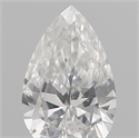 Natural Diamond 0.18 Carats, Pear with  Cut, D Color, VS2 Clarity and Certified by IGI