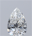 Diamante Natural 0.30 quilates, De pera , Color F, claridad VVS2 y certificado GIA