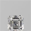 Natural Diamond 0.50 Carats, Asscher with  Cut, E Color, VS1 Clarity and Certified by GIA