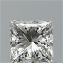 Natural Diamond 0.71 Carats, Princess with  Cut, F Color, VS1 Clarity and Certified by IGI
