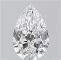 Natural Diamond 0.62 Carats, Pear with  Cut, D Color, VVS1 Clarity and Certified by GIA