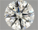 Natural Diamond 1.32 Carats, Round with Excellent Cut, K Color, SI1 Clarity and Certified by GIA