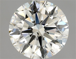 Picture of Natural Diamond 1.32 Carats, Round with Excellent Cut, K Color, SI1 Clarity and Certified by GIA