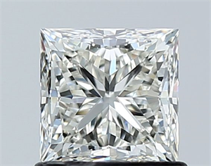 Picture of Natural Diamond 1.00 Carats, Princess with  Cut, J Color, VVS2 Clarity and Certified by GIA