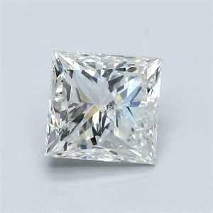 Picture of Natural Diamond 1.50 Carats, Princess with  Cut, J Color, I1 Clarity and Certified by GIA