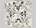 Natural Diamond 1.41 Carats, Princess with  Cut, K Color, SI1 Clarity and Certified by GIA