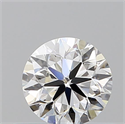 Natural Diamond 0.50 Carats, Round with Very Good Cut, F Color, VVS1 Clarity and Certified by GIA