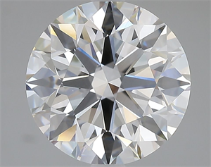 Picture of Lab Grown Diamond 4.08 Carats, Round with Ideal Cut, D Color, VVS2 Clarity and Certified by IGI