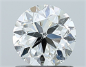Diamante Natural 1.00 quilates, Redondo , Color I, claridad SI2 y certificado GIA