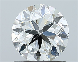 Picture of Natural Diamond 1.00 Carats, Round with Very Good Cut, I Color, SI2 Clarity and Certified by GIA