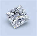 Diamante Natural 0.96 quilates, Princesa , Color F, claridad SI2 y certificado GIA