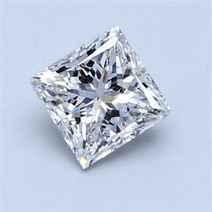 Foto Diamante Natural 0.96 quilates, Princesa , Color F, claridad SI2 y certificado GIA de