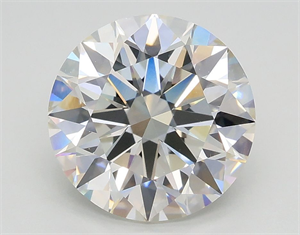 Picture of Lab Grown Diamond 2.57 Carats, Round with Ideal Cut, G Color, VVS2 Clarity and Certified by IGI