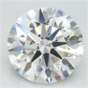 Lab Grown Diamond 3.01 Carats, Round with Excellent Cut, D Color, VVS1 Clarity and Certified by GIA