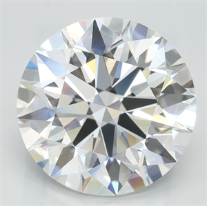 Picture of Lab Grown Diamond 3.01 Carats, Round with Excellent Cut, D Color, VVS1 Clarity and Certified by GIA