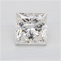 Natural Diamond 0.83 Carats, Princess with  Cut, G Color, I1 Clarity and Certified by GIA