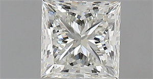 Picture of Natural Diamond 0.71 Carats, Princess with  Cut, K Color, VVS1 Clarity and Certified by GIA