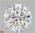 Lab Grown Diamond 2.65 Carats, Round with Ideal Cut, D Color, IF Clarity and Certified by IGI