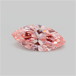 Picture of Lab Grown Diamond 3.73 Carats, Marquise with  Cut, Fancy Vivid Pink Color, VVS2 Clarity and Certified by IGI