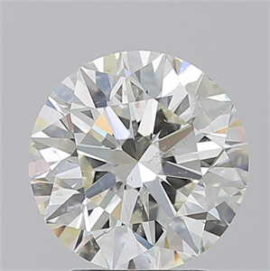 Foto Diamante Natural 3.01 quilates, Redondo , Color K, claridad SI2 y certificado GIA de