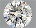 Natural Diamond 0.56 Carats, Round with Excellent Cut, K Color, VVS1 Clarity and Certified by GIA